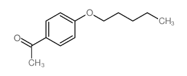 1-[4-(戊基氧基)苯基]乙酮结构式