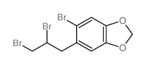 1,3-Benzodioxole,5-bromo-6-(2,3-dibromopropyl)-结构式