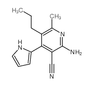 3-Pyridinecarbonitrile,2-amino-6-methyl-5-propyl-4-(1H-pyrrol-2-yl)-(9CI) Structure