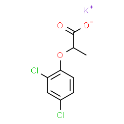 Propanoic acid,2-(2,4-dichlorophenoxy)-, potassium salt (1:1) Structure