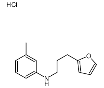 N-[3-(furan-2-yl)propyl]-3-methylaniline,hydrochloride结构式