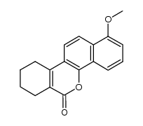 1-methoxy-7,8,9,10-tetrahydrobenzo[d]naphtho[1,2-b]pyran-6-one Structure