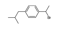 1-(para-isobutyl phenyl)-1-bromoethane Structure