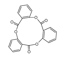 6H,12H,18H-5,11,17-Trioxatribenzo[a,e,i]cyclododecene-6,12,18-trione结构式