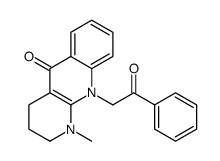 2,3,4,10-Tetrahydro-1-methyl-10-phenacylbenzo[b][1,8]naphthyridin-5-one结构式