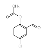 (4-chloro-2-formyl-phenyl) acetate structure