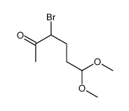 3-bromo-6,6-dimethoxyhexan-2-one Structure