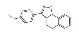 3-(4-methoxyphenyl)-3a,4,5,9b-tetrahydrobenzo[g][1,2]benzoxazole结构式