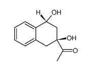 1-((2S,4R)-2,4-Dihydroxy-1,2,3,4-tetrahydro-naphthalen-2-yl)-ethanone Structure