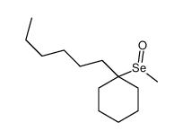 1-hexyl-1-methylseleninylcyclohexane结构式