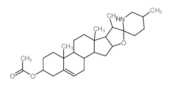 Solasod-5-en-3.beta.-ol, acetate (ester)结构式