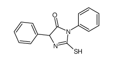 3,5-diphenyl-2-sulfanylideneimidazolidin-4-one Structure