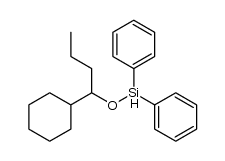 (1-cyclohexylbutoxy)diphenylsilane Structure