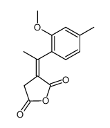 [1-(2-methoxy-4-methyl-phenyl)-ethylidene]-succinic acid anhydride结构式