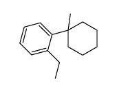 1-ethyl-2-(1-methylcyclohexyl)benzene Structure