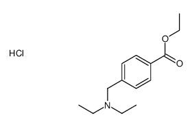 Benzoic acid, 4-[(diethylamino)Methyl]-, ethyl ester, hydrochloride structure