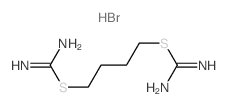 2,2-Tetramethylenebis(2-thiopseudourea), dihydrobromide结构式