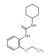 1-cyclohexyl-3-(2-ethoxyphenyl)thiourea结构式