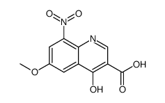 4-hydroxy-6-methoxy-8-nitro-quinoline-3-carboxylic acid Structure