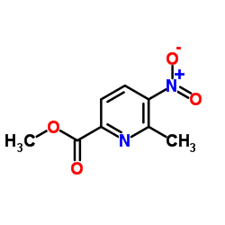 Methyl 6-methyl-5-nitro-2-pyridinecarboxylate结构式