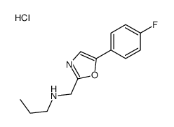 N-[[5-(4-fluorophenyl)-1,3-oxazol-2-yl]methyl]propan-1-amine,hydrochloride结构式