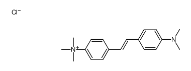 [4-[(E)-2-(4-dimethylaminophenyl)ethenyl]phenyl]-trimethyl-azanium chloride Structure