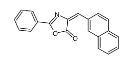 4-(naphthalen-2-ylmethylidene)-2-phenyl-1,3-oxazol-5-one结构式