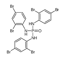 N-bis(2,4-dibromoanilino)phosphoryl-2,4-dibromoaniline Structure