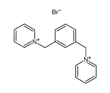 1,1'-bis(pyridinium)-1,3-phenyldimethylene dibromide结构式