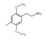 4-碘-2,5-二甲氧基苯乙胺结构式