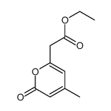 ethyl 4-methyl-2-oxo-2H-pyran-6-acetate结构式