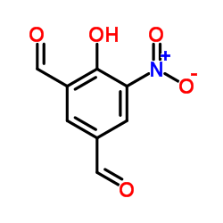 4-Hydroxy-5-nitroisophthalaldehyde Structure