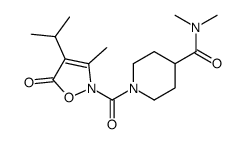 4-Piperidinecarboxamide,N,N-dimethyl-1-[[3-methyl-4-(1-methylethyl)-5-oxo-2(5H)-isoxazolyl]carbonyl]- picture