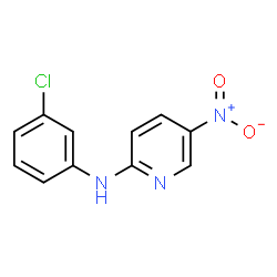 (3-chloro-phenyl)-(5-nitro-pyridin-2-yl)-amine结构式