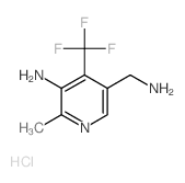 3-Pyridinemethanamine,5-amino-6-methyl-4-(trifluoromethyl)-, hydrochloride (1:2)结构式