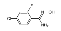 4-chloro-2-fluorobenzamidoxime Structure