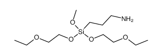 3-(7-methoxy-3,6,8,11-tetraoxa-7-silatridecan-7-yl)propan-1-amine结构式