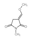 (3E)-3-(methoxymethylidene)-1-methyl-pyrrolidine-2,5-dione结构式