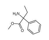 2-amino-2-phenyl-butyric acid, methyl ester Structure