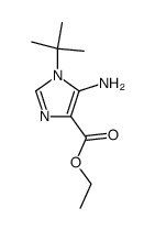 ethyl 5-amino-1-(tert-butyl)-1H-imidazole-4-carboxylate Structure