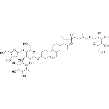 重楼皂苷G结构式