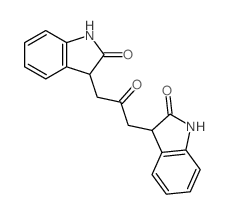 2H-Indol-2-one,3,3'-(2-oxo-1,3-propanediyl)bis[1,3-dihydro- Structure