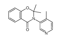 2,2-dimethyl-3-(4-methylpyrid-3-yl)-4-oxo-4H-1,3-benzoxazine Structure