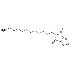 5-十二烷基-4H-噻吩并[3,4-c]吡咯-4,6(5H)-二酮结构式