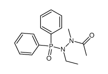 N'-acetyl-N-ethyl-N'-methyl-P,P-diphenylphosphinic hydrazide Structure