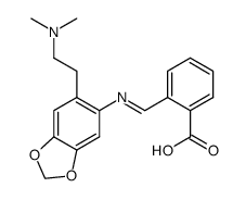 N-6-(2-N,N-dimethylaminoethyl)-1,3-benzodioxol-5-yl-2-formimidoylbenzoic acid Structure