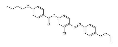 [4-[(4-butylphenyl)diazenyl]-3-chlorophenyl] 4-butoxybenzoate Structure