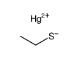 bis(ethanethiolato)mercury(II) Structure