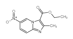 2-METHYL-6-NITRO-IMIDAZO[1,2-A]PYRIDINE-3-CARBOXYLIC ACID ETHYL ESTER structure