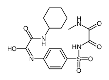 N'-[4-[[2-(cyclohexylamino)-2-oxoacetyl]amino]phenyl]sulfonyl-N-methyloxamide Structure